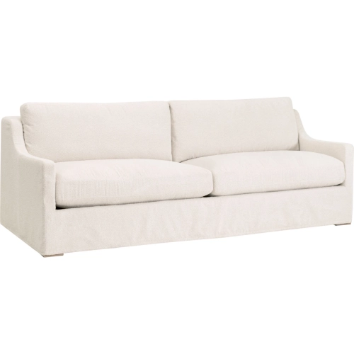 Colin Outdoor 94" Slope Arm Slipcover Sofa in Performance Ivory Fabric 6728-3.HIVO